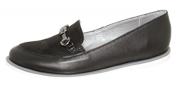 Туфли Лель лоферы для девочки черный м 5-1508 черный